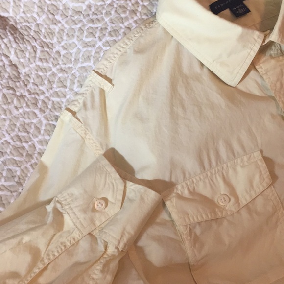 BR pale yellow men’s casual button up - Picture 4 of 6